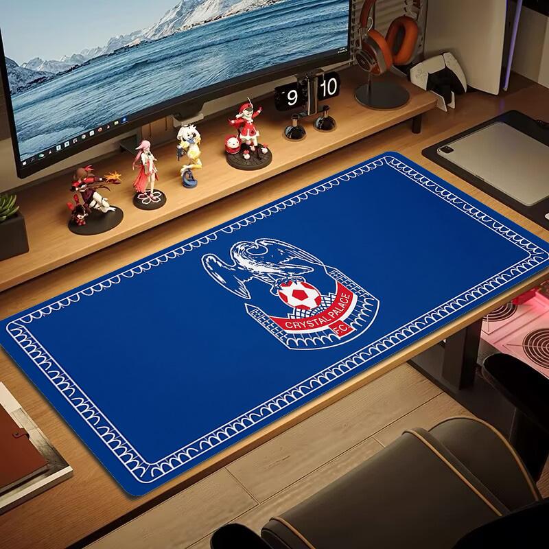 Crystal Palace FC Lace Solid Color Mouse Pad Large Gaming Table Cushion Non-slip Laptop Tablet Big Mousepad XXL Mat Mini PC Playmat With Lock edge