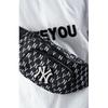 New MLB Monogram Collection Polyester Combo Bag One Shoulder Crossbody Fanny Pack Regular Unisex Black 3AHSM012N-50BKS