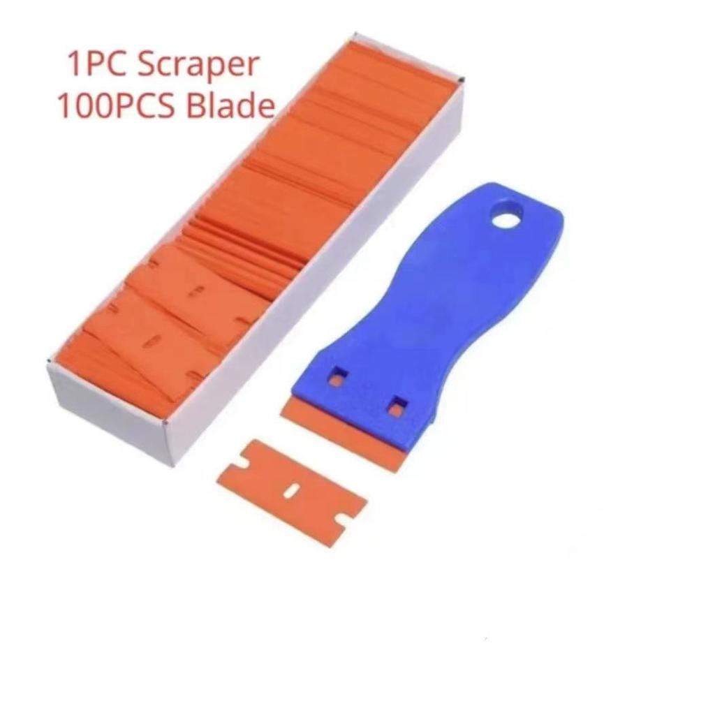 Plastic Cleaning Scraper for Glue and Stain Removal - Small Shovel Tool for Car Film and Household Cleaning