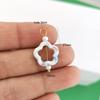1pc Ceramics Pendant Charm Fish Heart Flower Conch Star Fruits Necklace Stainless Steel Geometric Imitation Pearl
