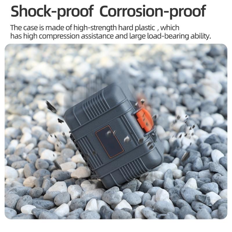Wodoodporne, odporne na wstrząsy i zgniatanie, twarde etui ochronne do przechowywania akcesoriów fotograficznych, kompaktowa, lekka konstrukcja