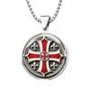 Men's Knights Templar Trendy Men's Faith Totem Accessories Anti-rust and Wear-resistant Necklace Pendant