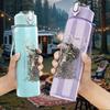 1PC Dark Forest Tree Vintage Grunge Print 750ml Portable Sports Water Bottle Leakproof Gym Outdoor Travel Drink Cup