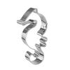 17-Piece Stainless Steel Cookie Cutters: Easter & Ocean Cartoon Series