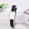 Women's Watch, Genuine Leather Strap, Analog, Square Watch, Waterproof, Antique, Simple, Stylish, Leather Band, Square Clock, Fashion Accessory