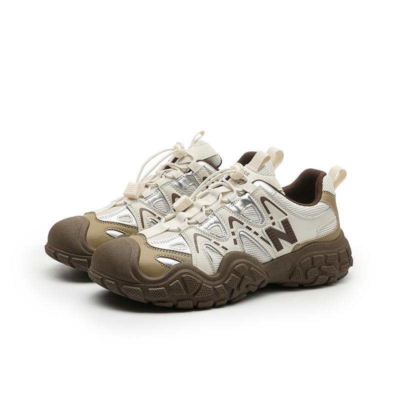 Spring and Autumn Cool Running Sports Trendy Shoes New Breathable Versatile Student Ugly Cute Shoes Height Increasing Casual Shoes Men