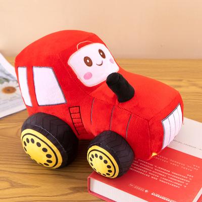 Simulation Tractor Plush Toy Car Doll Boy Birthday Gift Bed Sleeping Pillow