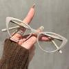 New Cat Eye Frame Anti-blue Light Flat Light Mirror Fashionable High-end Personalized Glasses Frame JH3093
