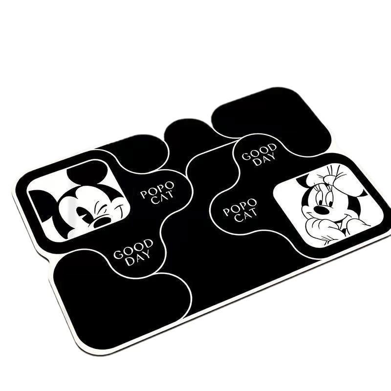 Mata łazienkowa z ziemią okrzemkową Myszki Miki, szybkoschnąca, antypoślizgowa