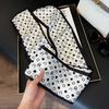 Long Silk Scarf Women's New Small Silk Scarf Printing Simulation Silk Tied Bag Streamer Explosion Sweet Little Scarf