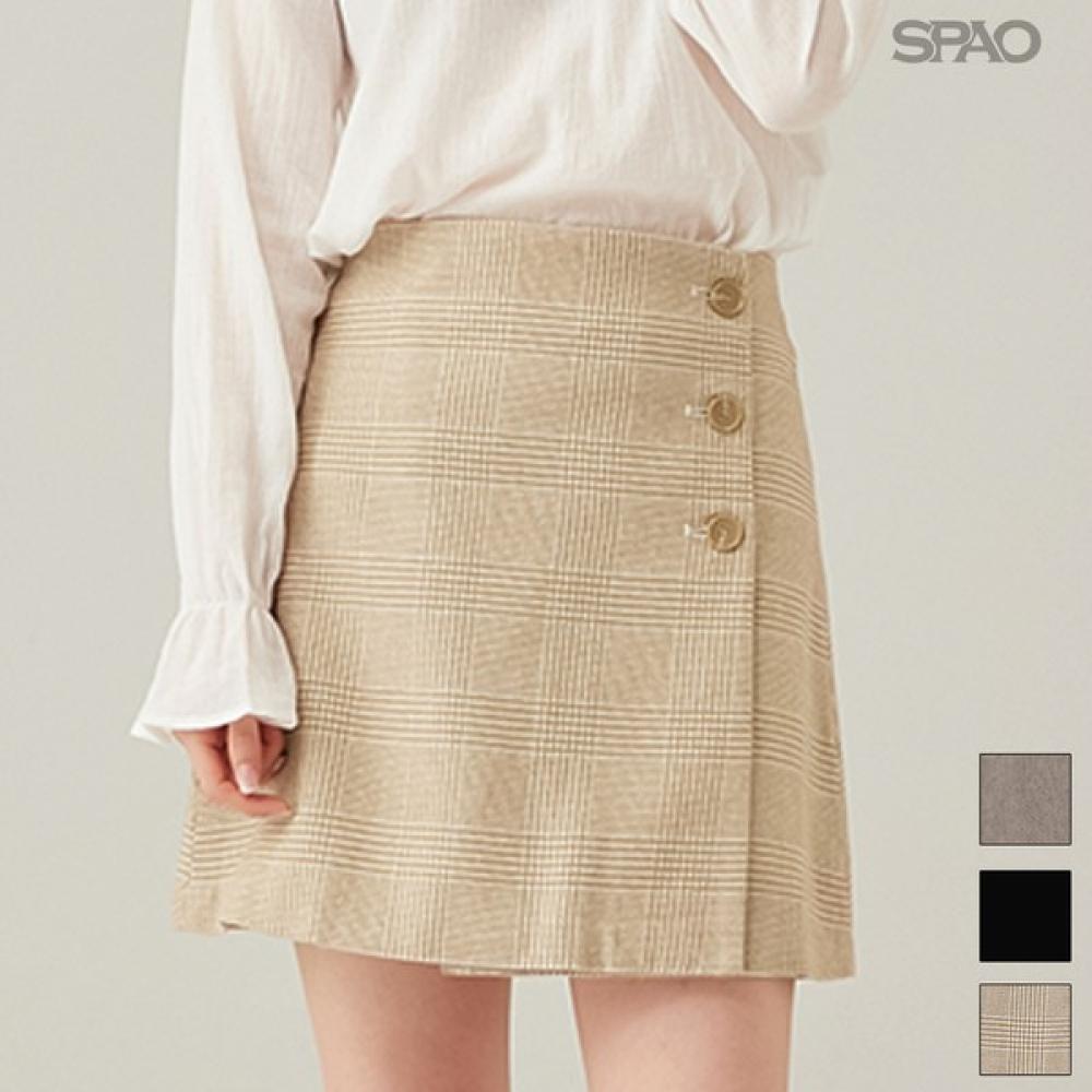 

Spao Мини-юбка Spao Button Spwha11g51 T Black/70