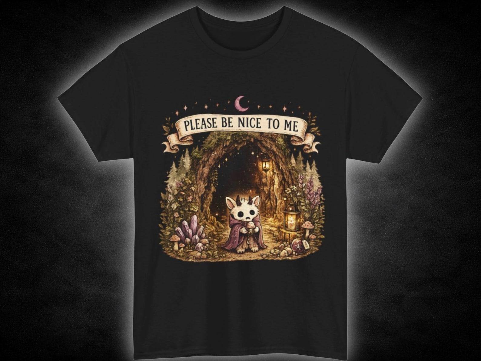 Please Be Nice To Me fox tee | Woodland cottagecore shirt 2XL