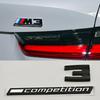 3D ABS Car Sticker M Series Competition Numbers Rear Trunk Emblem Decals For BMW M1 M2 M3 M4 M5 M6 X4M X5M X6M Accessories