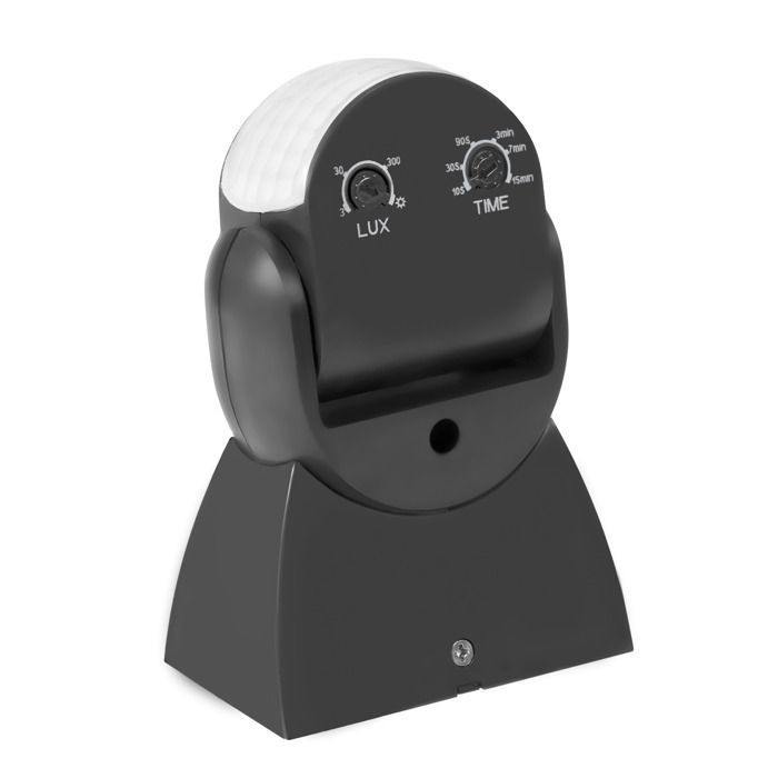 Détecteur de mouvement infrarouge pir maclean ip65 gris portée 12m mce201 gr