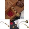 Natural Hand Carved Chinese Taiji Bagua Lucky Amulet PendanT necklace(S)