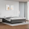 347826 vidaXL Pocket Spring Bed Mattress Grey 160x200x20cm Faux Leather