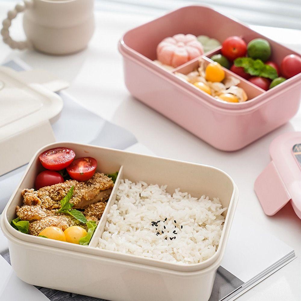 Microwavable With Spoon for Students Office Workers Food Containers Lunch Box Bento Box for Kids