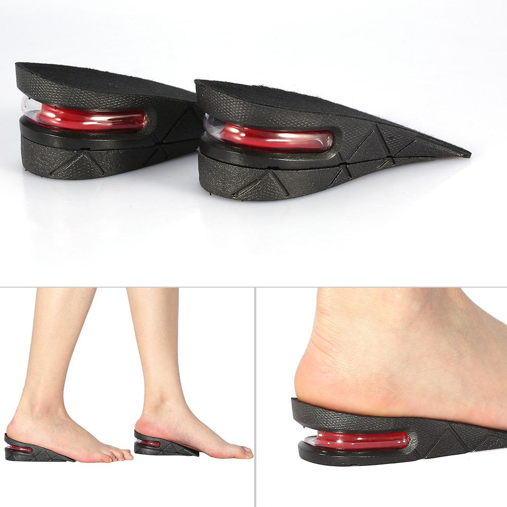 1 Pair Men Women Half Lift Height Increase Insoles 5cm Invisible Shoes Heel Taller Pads