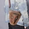 Genuine Quality Leather Men Design Casual Travel Messenger Cross-body Sling Bag Fashion Fanny Waist Belt Pack Leg Drop Bag