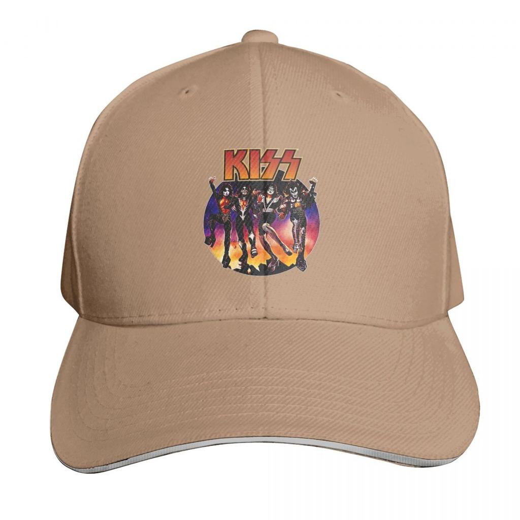 Kiss Rock Band Logo Cap Fashion Casual Baseball Caps Adjustable Hat Hip Hop Summer Unisex Baseball Hats