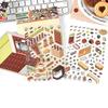 1Set Cartoon 3D Landscape Stickers Pocket Cabin Scene Stacking Pasting Stickers Diy Decoration Stickers Festival Birthday Gifts