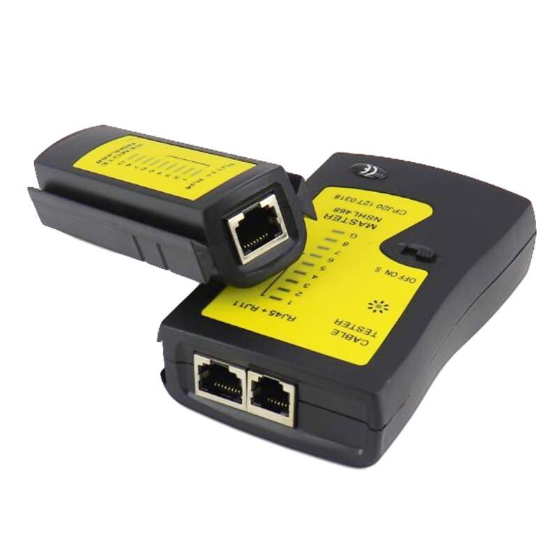 Yuante RJ45/RJ11 Network Cable Tester (2-Pack) CN plug (adapter included)