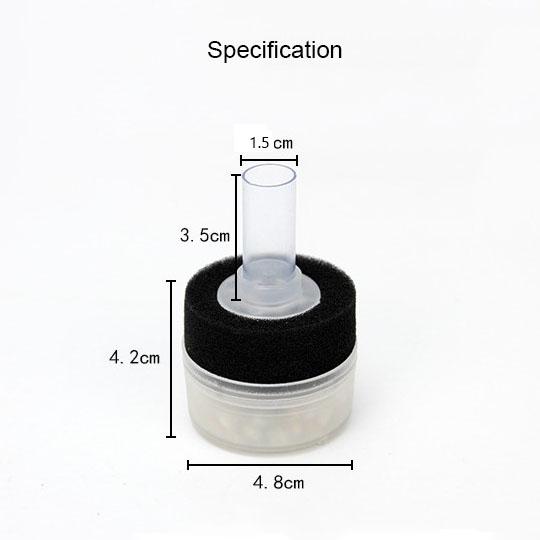 

Small Aquarium Filter Fish Tank Shrimp Pond Air Pump Biochemical Sponge Filter Bio Sponges Filter Aquarium Filtration Filter New 4.8cmx7.7cm