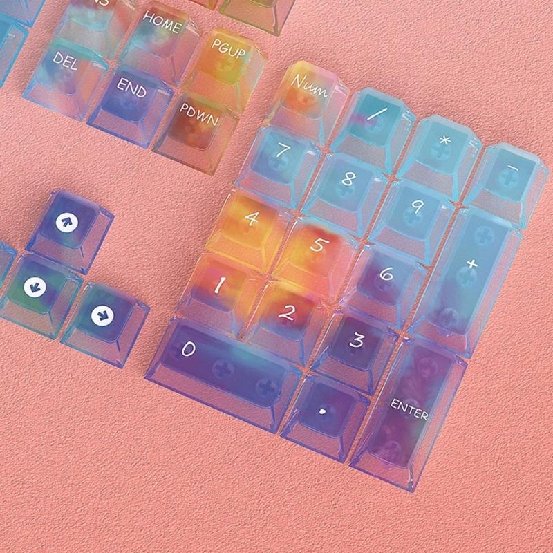 119pcs Replacement Keycaps OEM Height Design Multiple Theme for Mechanical Keyboards Premium PC Keycap Set