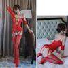Porn Ransparent Open Underwear One Piece Hollow Out Sexy Bodysuit Fishnet Crotchless Erotic Bodystocking Outfits Sex Costumes