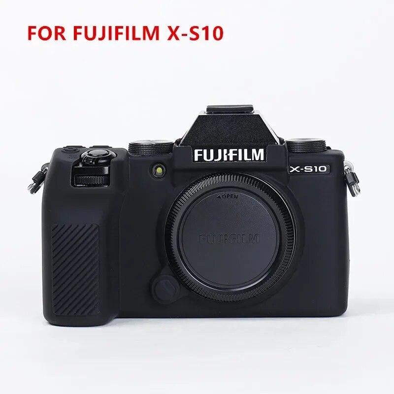 

Силіконовий чохол Сумка для камери Fujifilm X-S10 XS10 X-T200 X-T100 XT200 X-T30 XT30 X-A7 XA7 X-T20 X-T10 XT100 XS10 чорний