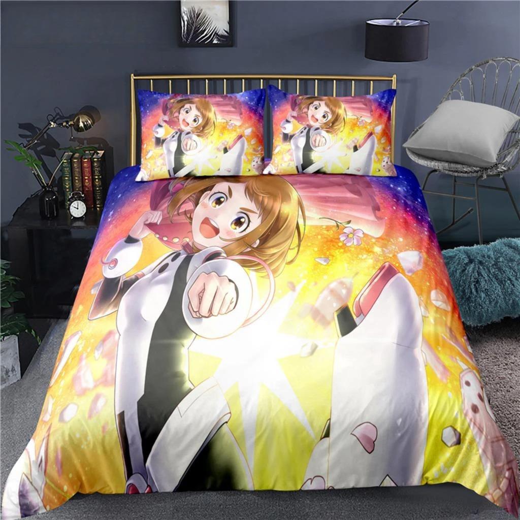 Hot My Hero Academia 3D Printed Bedding Set Duvet Covers Pillowcases Comforter Bedding Set Bedclothes Duvet Cover 200x200