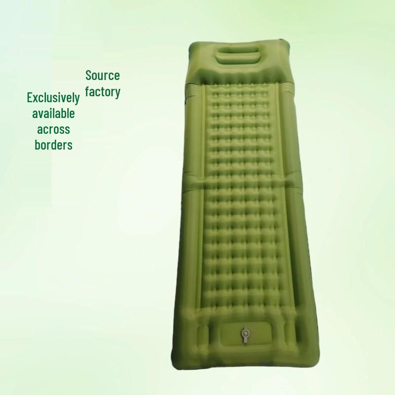 Lightweight Outdoor Inflatable Mattress with Pull-Strap - Portable Camping Sleeping Pad and Ground Mat