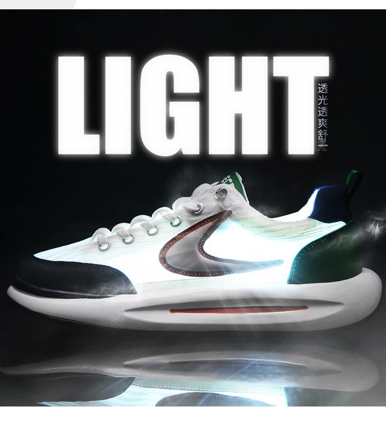 Men's Breathable Ice Silk Mesh Shoes - Trendy, Versatile, Soft Sole Casual Sneakers