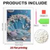 Pearl DIY Shell Bed Art Kits 15.7x19.6inch Gem Art Pearl Painting Kits Without Frame for Adults Gift Idea Home Wall Decor