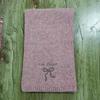 Japanese-Style Women's Winter Scarf: Cute Bow Knot, Warm Knitted Neck Gaiter with Embroidery