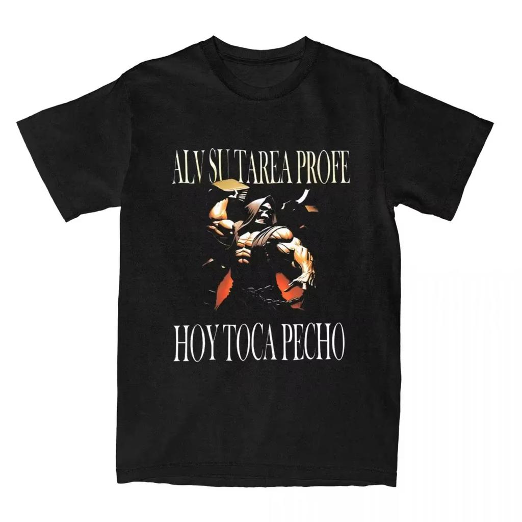 Men's T-shirt Calacas Chidas Gym T-shirt Harajuku Hola Brazo De 35 Cm Ponte A Entrenar Beach T-shirt Casual Clothes Gift