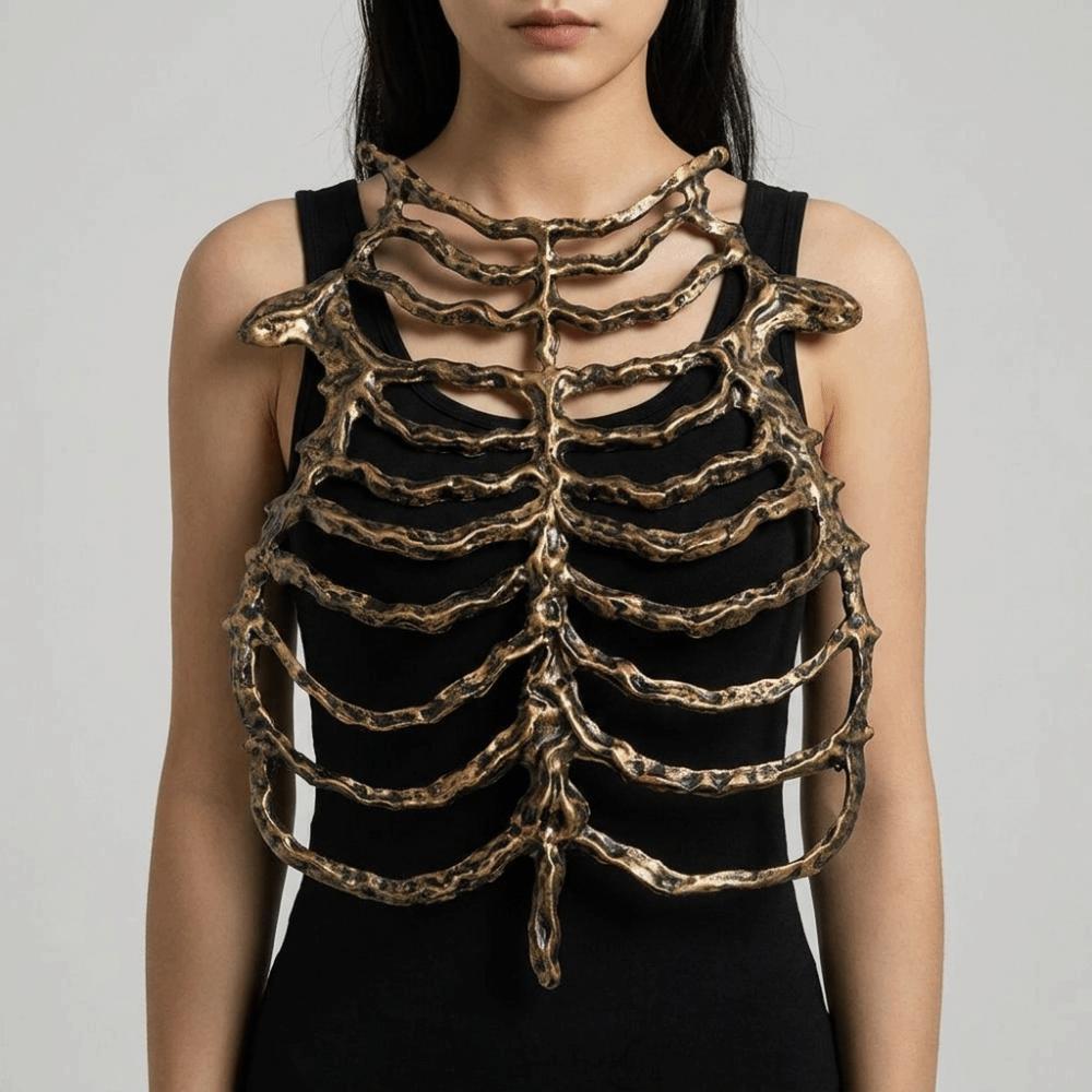Chain Hollow Skeleton Hollow Bone Costume Prop Comfortable Skeleton Frame  Holiday Dress