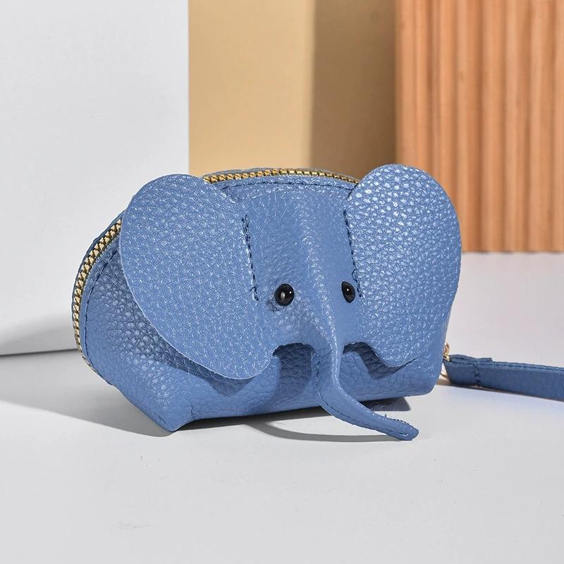 Kožená taška na peníze Pu Leather Peněženka Dámská Peněženka na mince s kroužkem na klíče Multifunkční úložné tašky na zip Pouzdro na klíče