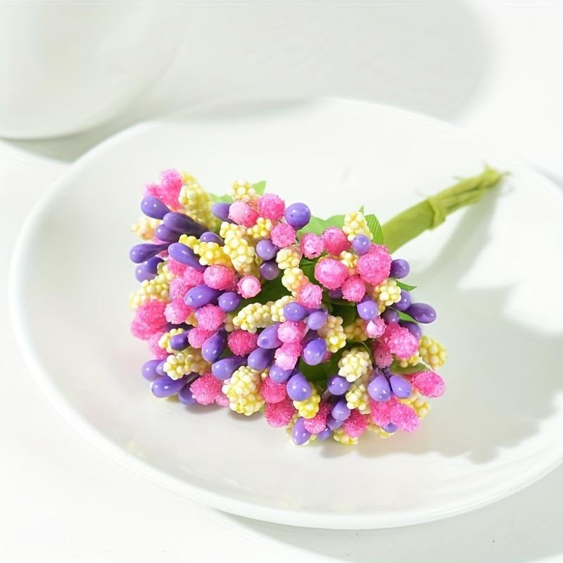 Wreaths Of Flower Material, Foam Beads, Small Flower Core, Small Berries, Wedding Candy, Gift Box, Pearl Decoration Accessories