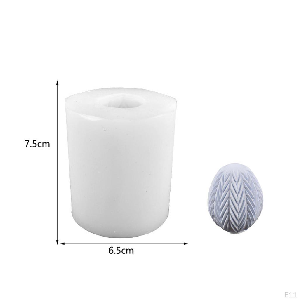 3D Easter Eggs Casting DIY Figurine Handmade Accessories Decoration Art Crafts Reusable Silicone