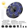 Solar Rockery Water Feature: Automatic Fountain Pump for Fish Pond and Courtyard Landscaping.