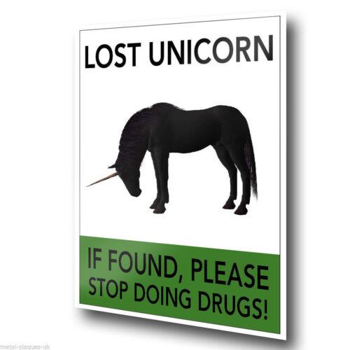 

f1LOST IF FOUND STOP DOING DRUGS SIGN METAL PLAQUE art print poster gift 20x30cm（7.8x11.8inch）