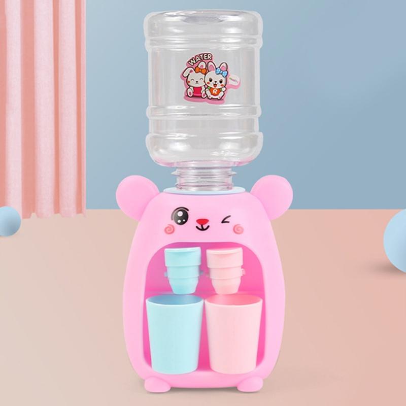 9x18.5cm/3.54x7.28in Girls Water Dispenser Children Lifelike Kitchen Appliance Educational Set Toys for 3-8 Year Old