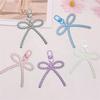 1PC Korean-Style Minimalist Phone Case Versatile Faux Pearl Dainty Keychain Trendy Bow Chic Charm Elegant 10x6cm