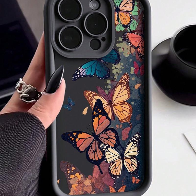 Premium Retro Butterfly for iPhone Case 11/12 Case iPhone13/14/15 Case XS/XR