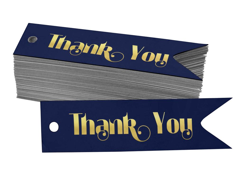 Inkdotpot Gold Foil Paper Hang Tags Thank You Bridal Shower Favor Tags 100