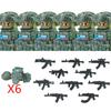 Militär Spezialkräfte Serie Bausteine Stadt Polizei Kommando SWAT Armee Soldat Figur Gasmaske Waffen Steine Spielzeug