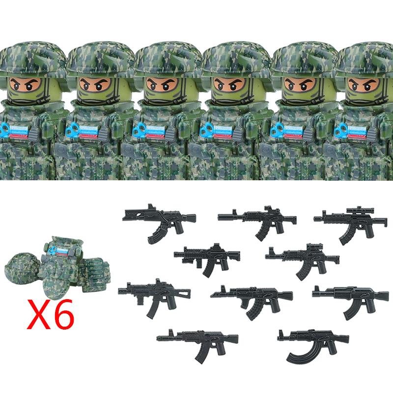 Militär Spezialkräfte Serie Bausteine Stadt Polizei Kommando SWAT Armee Soldat Figur Gasmaske Waffen Steine Spielzeug