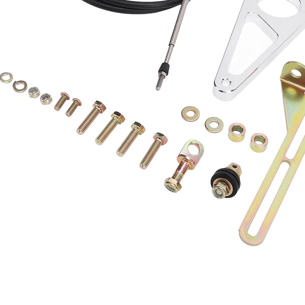 Transmission Column Shift Linkage Kit Hard Column Cable Shift Linkage Kit for TH350 TH400 700R4 TH200 2004R 4L60 4L80E Transmission