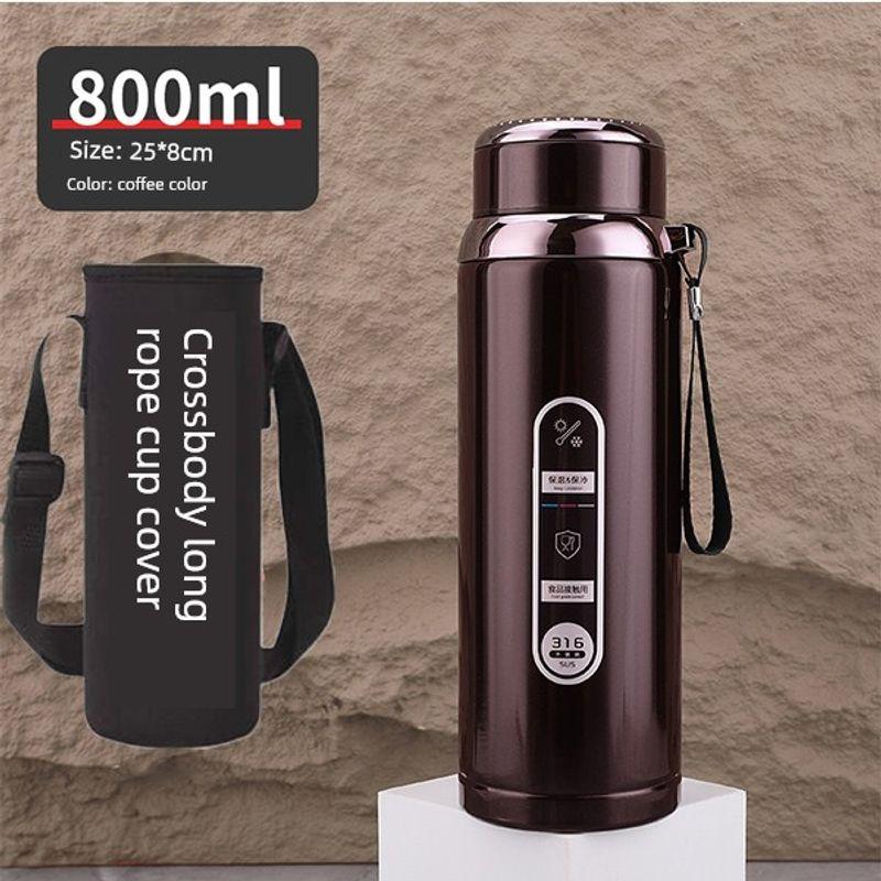 316 Steel Large-Capacity Thermos Cup for Men and Women with Filter Tea Cup Adult Business Portable Large Cup Gift Cup 600